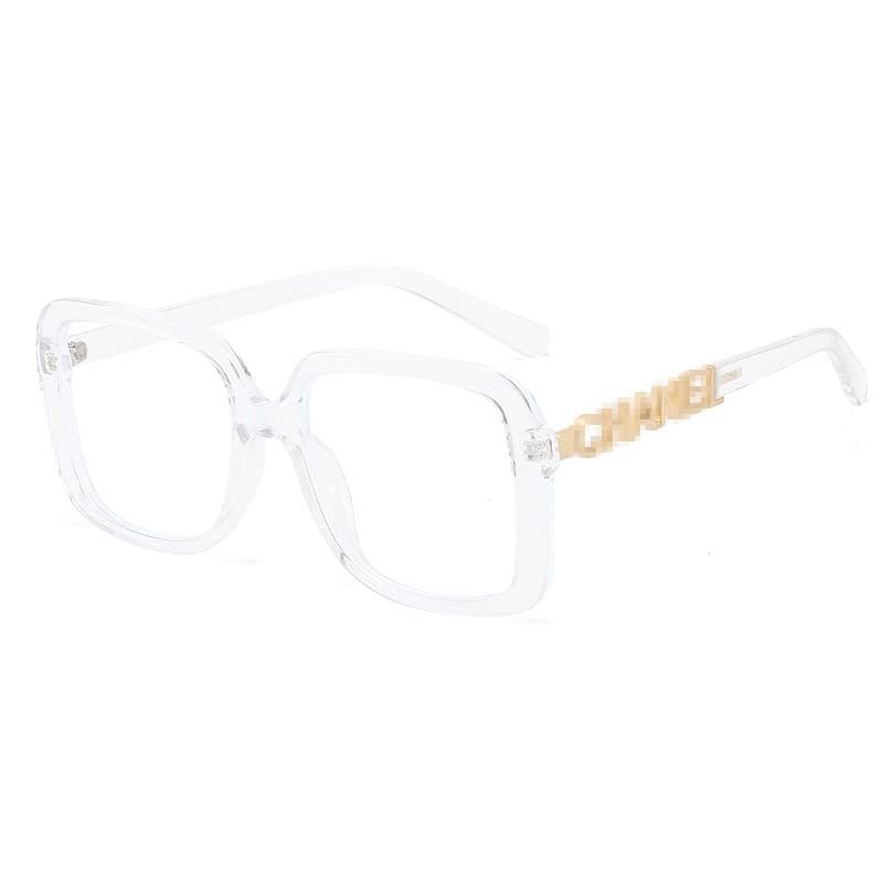 URISMO Oversized Square Frame Reading Glasses, Stylish Large Blue Light Blocking Computer Goggle Readers, Anti Glare Eyewear (Color : Transparent, Size : +100)