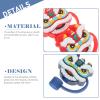 4pcs Lion Straw Tips Covers Reusable Drinking Straw Lids Cute Lion Dance Accessories Straw Toppers Cups Party Supplies Decorations view 2