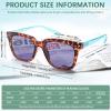 fadbon 3 Pack Progressive Multifocus Reading Sunglasses for Women Men UV Protection Multifocal Top Clear Trifocal Sun Readers (3c, 2.75, multiplier_x) view 3