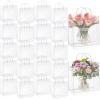 Amylove 24 Pcs Clear PVC Plastic Gift Bags with Handle Reusable Transparent Gift Wrap Tote Bag for Shopping Retail Merchandise Boutique Wedding Birthday Baby Shower Party Favor (11.8 x 11.8 x 3.9'') view 1