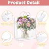Amylove 24 Pcs Clear PVC Plastic Gift Bags with Handle Reusable Transparent Gift Wrap Tote Bag for Shopping Retail Merchandise Boutique Wedding Birthday Baby Shower Party Favor (11.8 x 11.8 x 3.9'') view 3