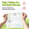 Yugi wet wipes, Face and Body Wipes for Camping, Post Workout and Traveling, Plant-based fibers unscented wipes (25 Count (pack of 9)) view 3