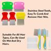 10 Pcs Lice Combs, Steel Teeth Double Sided Fine Tooth Hair Flea Comb, Removal Dandruff Louse Nit Grooming Tool for Head Treatment Pets Kids Adults view 2