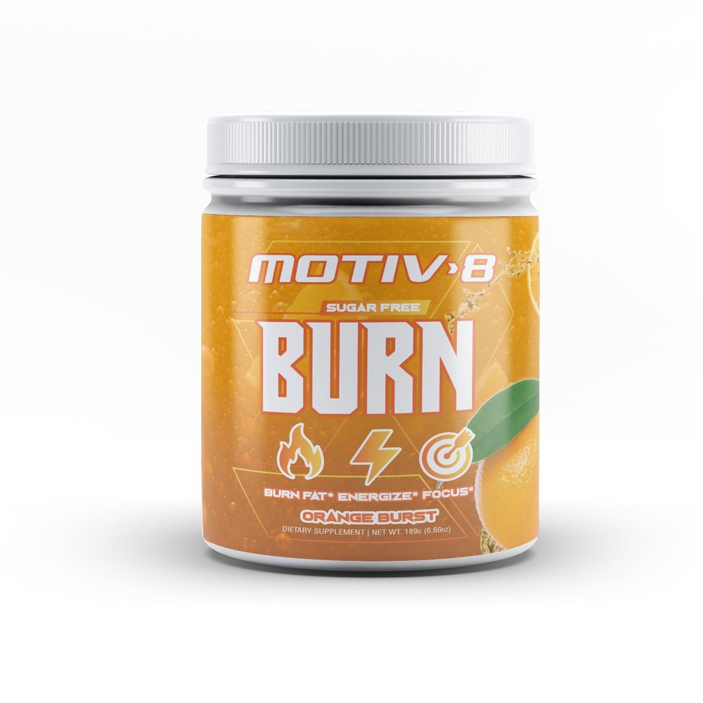 Motiv-8 Pre-Workout Performance, Sugar Free Pre-Workout, Boost Energy and Focus, Improve Workouts, Enhances Mood (30 Servings, Orange Burst)