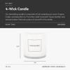 Aroma360 - My Way 55oz Candle - Luxury Scented Candles with Essential Oils - Lush Sandalwood, Warm Virginia Cedar & Iris - Aromatherapy - Soy Candles - 300hr Burn view 3