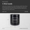 Aroma360 Black Velvet 4-Wick Candle - 55OZ (Black) view 3
