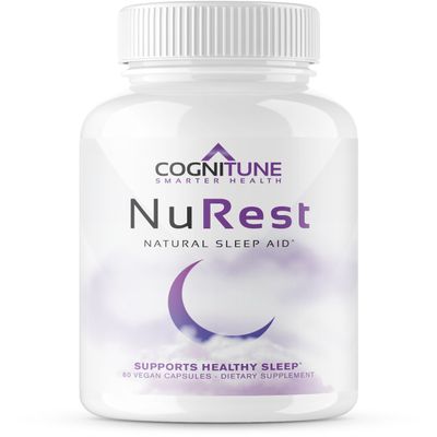 CogniTune Natural Sleep Supplement - Non Habit Forming Sleeping Pills, Non Drowsy Herbal Sleep Aid Formula w/Melatonin, Valerian Root, Lemon Balm, Chamomile, GABA, L-Theanine, Magnesium, Amino Acids