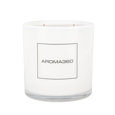 Aroma360 - November Rain 55oz Candle - Luxury Scented Candles with Essential Oils - Citrus Treat Punctuated by Orange and Grapefruit - Aromatherapy - Soy Candles - 300hr Burn