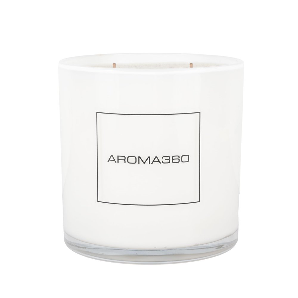 Aroma360 - November Rain 55oz Candle - Luxury Scented Candles with Essential Oils - Citrus Treat Punctuated by Orange and Grapefruit - Aromatherapy - Soy Candles - 300hr Burn