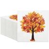 60 Pack Fall Paper Napkins Maple Leaves Luncheon Napkins Fall Leaf Disposable Napkin Maple Tree Decorative Napkin for Autumn Thanksgiving Party Supplies Dinner Kitchen, 6.5 x 6.5 Inch view 1