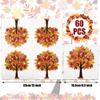 60 Pack Fall Paper Napkins Maple Leaves Luncheon Napkins Fall Leaf Disposable Napkin Maple Tree Decorative Napkin for Autumn Thanksgiving Party Supplies Dinner Kitchen, 6.5 x 6.5 Inch view 2