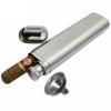 CNFLASK Stainless Steel 1-Finger Cigar Case with 2oz Tube Flask Metal Cigar Tube Pocket Cigar Holder view 4