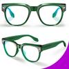 VISOONE Square TR90 Blue Light Blocking Glasses with Anti Glare Computer Glass Woman and Men SAGE view 2