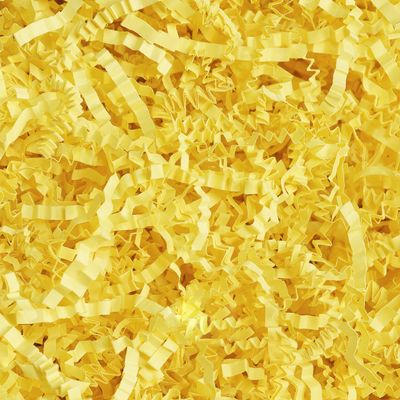 Bobobag - 1LB Crinkle Cut Paper Shred Filler Recyclable Gift Wrap Confetti Raffia Grass Shred Paper for Easter Baskets Filler Creative Eggs Decor(Yellow)