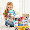 Birthday Gift Basket | Care Package for kids w/Teddy Bear, Happy Birthday Balloon & Greeting card, Candy & Snacks. The ultimate variety gift box for boy, girl, teenager, Grandson or Granddaughter view 2