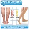 BOCOSO Medical Zipper Compression Socks 15-20mmHg for Women&Men, Knee High Compression Stockings view 3