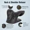 ComfortLife Neck Stretcher for Pain Relief, Neck and Shoulder Relaxer Cervical Traction Device Pillow for Muscle Relax and TMJ Pain Relief(Black) view 2