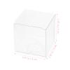 50pcs Clear Boxes for Favors, 2x2x2 Inches Plastic Boxes, Transparent PVC Candy for Thanksgiving, Christmas, Wedding, Party, Birthday view 2