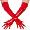 Sexy Fetish Arm Long Latex Gloves,Red,Wrist 17 Cm view 1