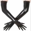 Sexy Fetish Arm Long Latex Gloves,Red,Wrist 17 Cm view 2