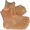 Latex Fetish Sock Rubber 5 Toes Socks Short Sock Skin Toes,Flesh Color,Medium view 1