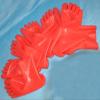 Latex Fetish Sock Rubber 5 Toes Socks Short Sock Skin Toes,Flesh Color,Medium view 3
