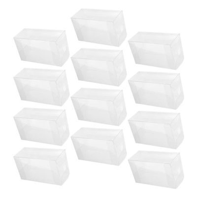 Healifty 12pcs Ice Cream Packaging Boxes Transparent Mousse Containers for Desserts for Weddings and Parties Non-deforming Treat Boxes