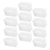 Healifty 12pcs Ice Cream Packaging Boxes Transparent Mousse Containers for Desserts for Weddings and Parties Non-deforming Treat Boxes view 1