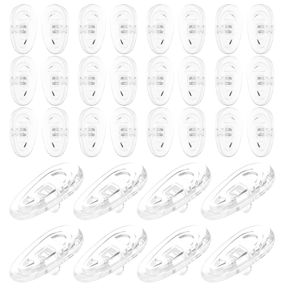 COHEALI 20pairs Silicone Nose Pads for Eyeglasses Air Chamber Design - Replacement Parts for Comfortable Wear for All Glasses Types
