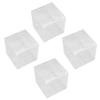 Healifty 50pcs Transparent Single Macaron Storage Boxes Pet Candy Packing Containers for Cookies Chocolate and Donuts for Parties and Gifting view 1