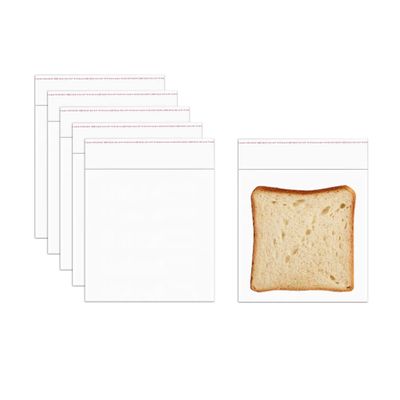 CinnanniC Clear Self Sealing Cellophane Bags 6x6'' 200Pcs Square Self Stick Cello Bags Adhesive OPP Poly Pouch Baggies for Bakery Soap Cookie Gift Prints Photos Cards 10 Sizes to Choose from