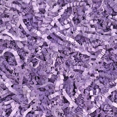 Bobobag - 1LB Crinkle Cut Paper Shred Filler Recyclable Gift Wrap Confetti Raffia Grass Shred Paper for Easter Baskets Filler Creative Eggs Decor(Lavender Purple)