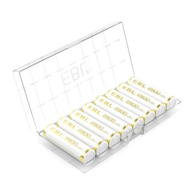 EBL AA Rechargeable Batteries 2800mAh Ni-MH Double A Batteries 8 Counts New Series