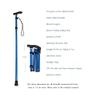 ZAPION Walking Stick Crutches Excellent Cane Elderly Person Crutch Recovering After Surgery Folding and Telescopic Ultra-Light Four-Knuckle Stick view 3