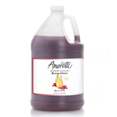 Amoretti - Raspberry Lemonade Beverage Infusion, (10 lbs) - Drink Mix & Water Enhancer with Pump for Flavoring Cocktails, Waters, Teas, Mocktails, and other Beverages, Preservative Free, Gluten Free
