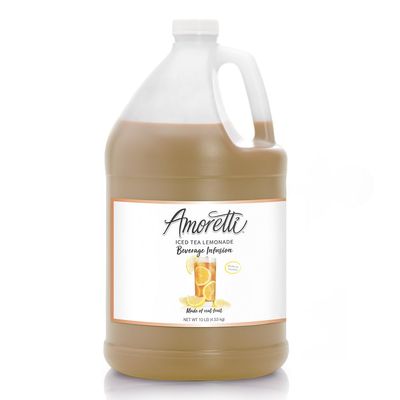 Amoretti - Iced Tea Lemonade Beverage Infusion, (10 lbs) - Drink Mix & Water Enhancer with Pump for Flavoring Cocktails, Waters, Teas, Mocktails, and other Beverages, Preservative Free, Gluten Free