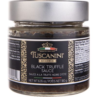 Tuscanini Reserve Black Summer Truffle Sauce, 6.35oz | Product of Italy | Certified Kosher