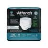 Attends Premier Disposable Underwear Pull On with Tear Away Seams 2X-Large, ALI-UW50, 10 Ct, White view 4