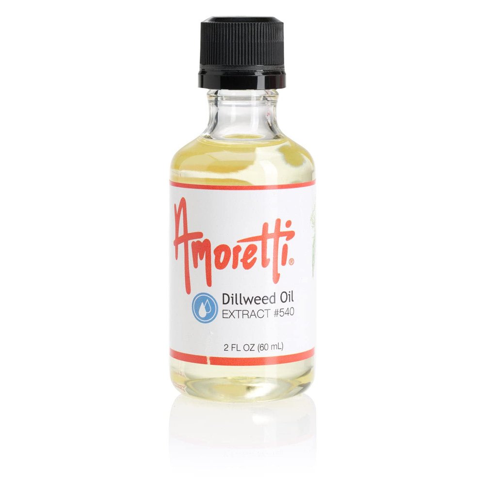 Amoretti - Dillweed Oil Extract Oil Soluble 2 oz - Highly Concentrated & Perfect For Pastry or Savory applications, Preservative Free, Vegan, Kosher Pareve, TTB Approved, Non-GMO