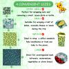 Reusable Beeswax Wrap, 11 Pack Eco-Friendly Beeswax Wraps For Food, Organic, Sustainable, Biodegradable, Zero Waste, Plastic-Free Food Storage (Flowers and Leaves) view 3