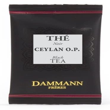 DAMMANN FRERES - Ceylon O.P. Tea - 120 wrapped crystal envelopped tea bags (bulk box)