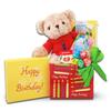 Alder Creek Gift Baskets Happy Birthday Gift with Plush Bear, Cookie, and Candy view 1