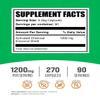 BulkSupplements.com Activated Charcoal Capsules - Coconut Charcoal, Activated Charcoal for Kidney Support, Activated Charcoal Pills - Vegan, 3 Capsules per Serving (1200mg), 270 Veg Capsules view 2
