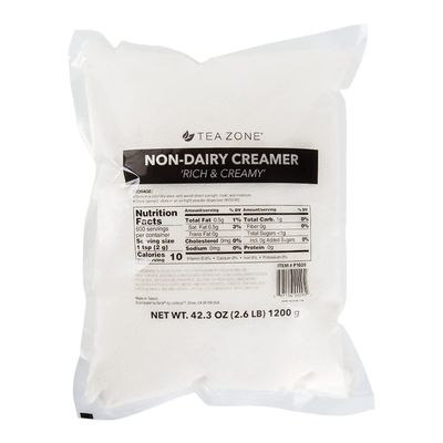 Tea Zone P1020 Non-Dairy Creamer Original Rich & Creamy powder for milk tea, coffee, ice cream, sweets - Case (10 bags)