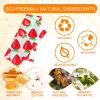 Reusable Beeswax Wrap, 11 Pack Eco-Friendly Beeswax Wraps For Food, Organic, Sustainable, Biodegradable, Zero Waste, Plastic-Free Food Storage, 1L Avocado, 2M Cherry, 4S Strawberry, 4XS Lemon Patterns view 2