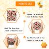 Reusable Beeswax Wrap, 11 Pack Eco-Friendly Beeswax Wraps For Food, Organic, Sustainable, Biodegradable, Zero Waste, Plastic-Free Food Storage, 1L Avocado, 2M Cherry, 4S Strawberry, 4XS Lemon Patterns view 4