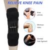 1 Pair Knee Booster Brace with Rebound Springs, Power Lift Patella Support Wrap, Joint Stabilizer Pad, Knee Protection Booster for Weak Legs, Pain Relief view 2