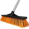 18" Heavy Push Broom for Outdoor Floor Cleaning Heavy Duty Outdoor Broom with 54" Long Handle,Outdoor Broom for Deck,Driveway,Garage,Yard,Deck,Patio,Warehouse,Concrete view 1