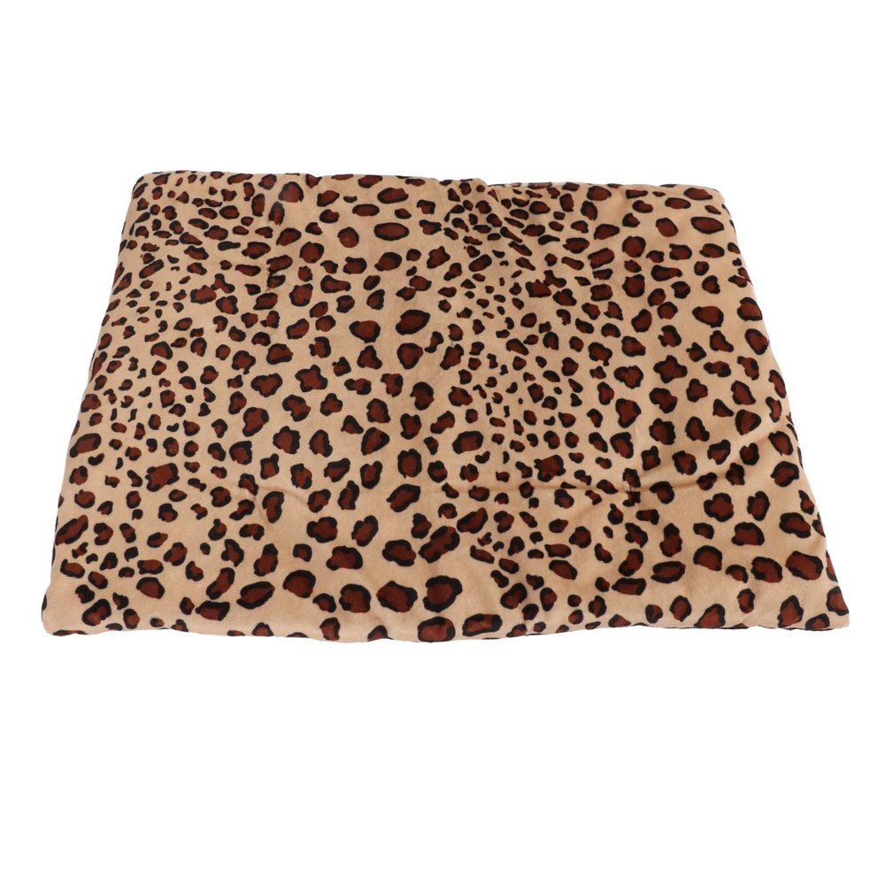 Dog Heating Pad, 3 Heating Pad Temperature Control 9W 5V 2A USB Charging 14.6x18.5 Inch for Furry Friends (Leopard Print