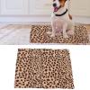 Dog Heating Pad, 3 Heating Pad Temperature Control 9W 5V 2A USB Charging 14.6x18.5 Inch for Furry Friends (Leopard Print view 4